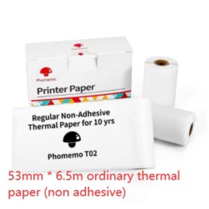 Mini-Printer Paper: Non-Sticky | Non-Adhesive Paper Roll